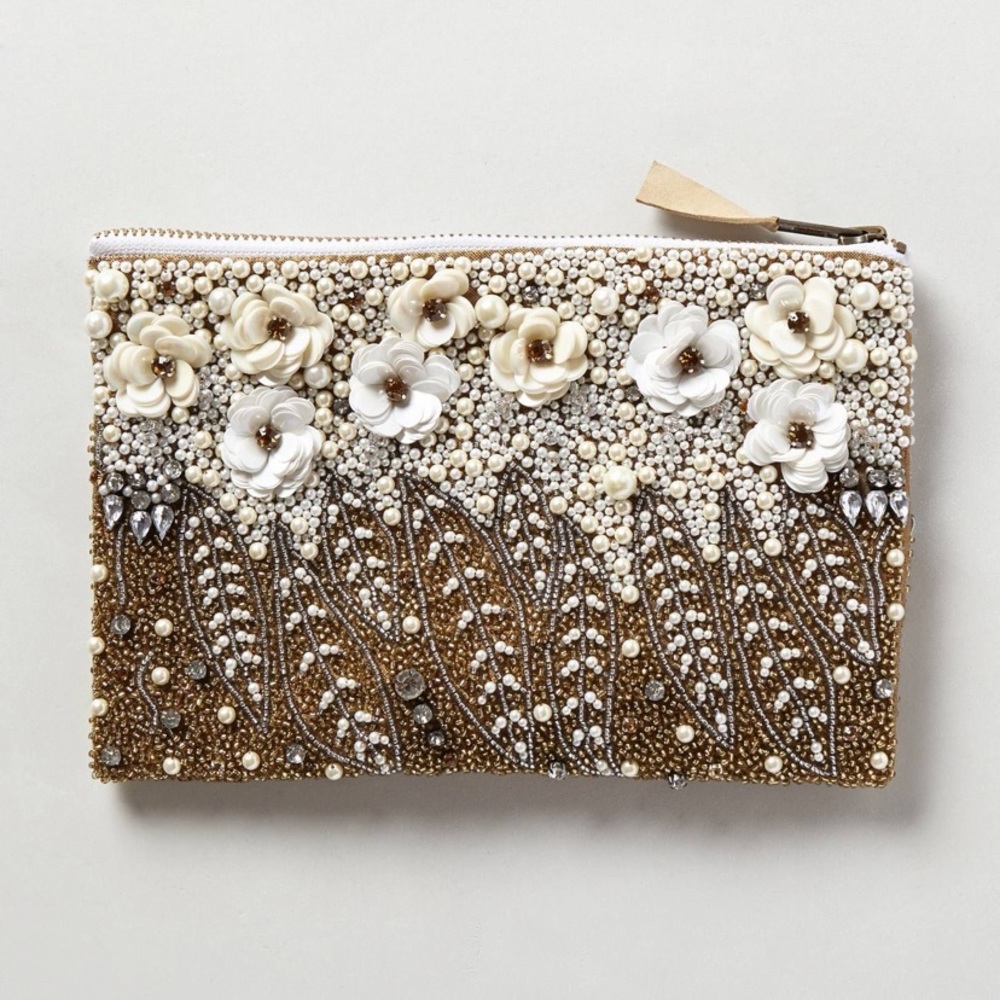 Anthropologie Sequin Pouch